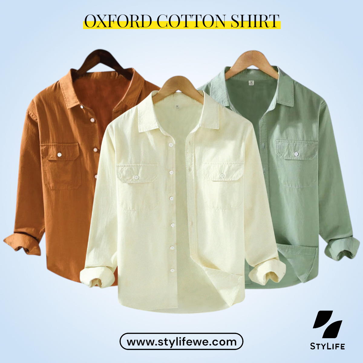 Oxford Cotton Full Sleeve Shirt
