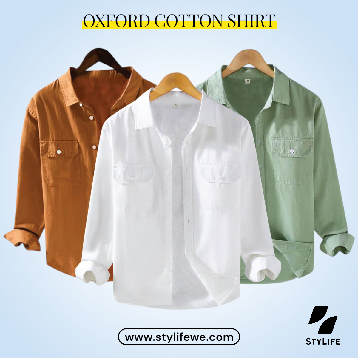 Oxford Cotton Full Sleeve Shirt
