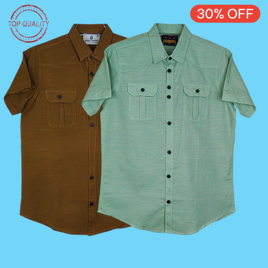 2 Pocket Half Sleeve Shirt